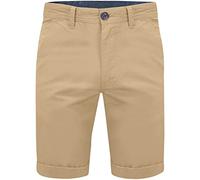 WJL WHISPERING JONES LONDON Mens Chino Shorts Slim-fit 9" Classic Cotton Casual Golf Beach Summer Joggers Essential Half Pant All Waist Size 30-40, Beige, 32W