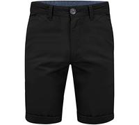 WJL WHISPERING JONES LONDON Mens Chino Shorts Slim-fit 9" Classic Cotton Casual Golf Beach Summer Joggers Essential Half Pant All Waist Size 30-40, Black, 32W