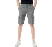 WJL WHISPERING JONES LONDON Mens Elasticated Stretch Waist Cargo Shorts Knee Length Premium Cotton Half Pant M-6XL, Olive, 4XL