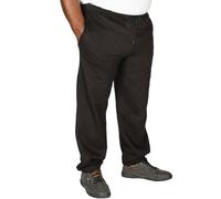 WJL WHISPERING JONES LONDON Mens Fleece Jogging Bottoms Joggers Elasticated Waist Cuffed Plus Size Big Size King Bottoms Size 2XL 3XL 4XL 5XL 6XL, Black, XXL