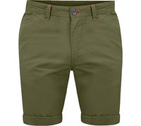 WJL WHISPERING JONES LONDON Mens Summer Stretch Chino Shorts Slim-fit 9" Classic Cotton Casual Golf Beach Joggers Essential Half Pant All Waist Size 30-40, Olive, 30W