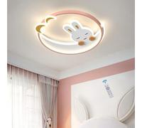 WJLL LED Ceiling Light Bedroom lamp dimmable with Remote Control Children's Ceiling Light Rabbit Design Chandelier Acrylic lamp Boys Girls Children's Room Princess Room Lighting fixtures 45CM