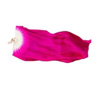 WJLYDM 120cm Length Dancing Fan Women Belly Gradient Color Dancer Practice Long Imitation Dance Props Silk Fans(Color 02)