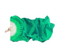 WJLYDM 120cm Length Dancing Fan Women Belly Gradient Color Dancer Practice Long Imitation Dance Props Silk Fans(Color 05)