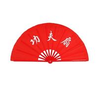 WJLYDM 28/34cm Tai Chi Yoga Kung Fu Fan Plastic Bone Dance Performance Hand Folding Stage Fan Wedding Party Decor(Color 01,53CM)