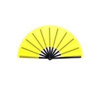 WJLYDM 2pcs Plastic Bone Dance Performance Hand Folding Stage Fan Tai Chi Yoga Kung Fu Fan Wedding Party Decor(Color 03)
