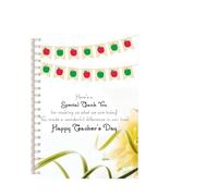 WJLYDM 3pcs Happy Teacher Day Gift Spiral Binder Notebook Stationery Notepad Campus Student Quote Thank You For Guiding Inspiring Us(Color-2)