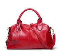 WJLYDM Ladies Handbag Versatile Shoulder Bag Pillow Large Polyester Fiber Square Shape(Red)
