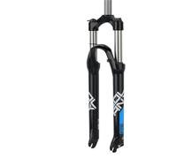 WJLYDM Mechanical Front Fork 26/27.5/29 Inch Straight Suspension 9x100mm Quick Release Moutain Bike Disc Brake Bicycle(26-Black Blue)