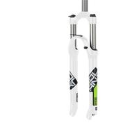 WJLYDM Mechanical Front Fork 26/27.5/29 Inch Straight Suspension 9x100mm Quick Release Moutain Bike Disc Brake Bicycle(29-White Green)