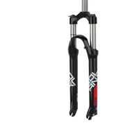 WJLYDM Mechanical Front Fork 26/27.5/29 Inch Straight Suspension 9x100mm Quick Release Moutain Bike Disc Brake Bicycle(26-Black Red)