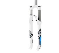 WJLYDM Mechanical Front Fork 26/27.5/29 Inch Straight Suspension 9x100mm Quick Release Moutain Bike Disc Brake Bicycle(29-White Blue)