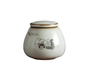 WJLYDM Pet Urn Sealed Cremation Funeral Ashes Keepsake Small Animals Dog Cat Memorial 8 * 9cm 250ml(Color4)