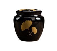 WJLYDM Small Cremation Urns Ceramic Dog Cat Ash Holders Miniature Memorial Funeral Urn For Sharing Ashes Pet(Color2)
