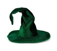 WJLYDM Witch Hat Flannel Secure Twisted Green Comfortable For Holiday Party Cosplay Halloween(Green)