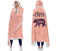 WJMSDK Mama Bear Wearable Blanket Hoodie - Birthday & Christmas Gifts for Mum, Wife