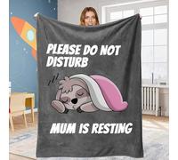 WJMSDK Mum Gifts, Funny Sloth Blanket Gifts for Mum from Daughter Son, Mum Birthday Gifts, Presents for Mum Mummy on Valentine's Mothers Day Christmas, Best Mum Ever