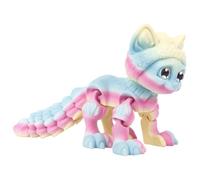 WJnflQN 3D Printed Moving Cat | Desktop Pet 3D Printed Articulated Cat,Cartoon Animal Ornament Toys Figurine Classroom Prizes for Kids Adults Teen Women Men Family