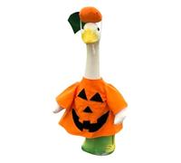 WJnflQN Autumn outfit for door geese, pumpkin 58 cm, clothing for garden geese, decorative figure for celebrations, garden, Christmas, wedding, all seasons