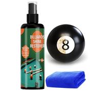 WJnflQN Billiard Ball Cleaner,100ml Gentle Scratch Renewal Mist With Towel - Pool Ball Restorer Spray - for Men Women Husband Son Daughter