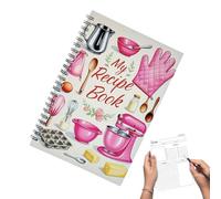 WJnflQN Blank Cookbook - Personal Recipe Book - Empty Cookbook Handwritten Cooking Journal for Planning Beginners Daily Meal Prep Baking Travel Birthday Journaling Kitchen