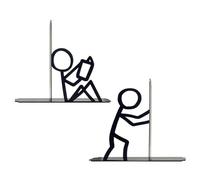 WJnflQN Bookends for e | Non-Slip Space-Saving Holder - Non-Slip Bookends for the Home - For TV Tables, Bedroom, Living Room, Study, Books, Coffee Tables, Library