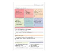 WJnflQN Checklist Notepad for Men,A5 Undated Productivity Planner | Schedule Planner Notepad | for Students Freelancers Home Office Entrepreneurs Teachers Executives Consultants Workshop Studio