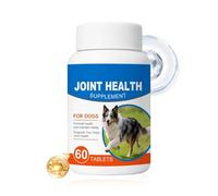 WJnflQN Chew Snacks for the Hips and Joints of Dogs, 60 Tablets, Natural, Joint Supplement for Dogs of Senior Age, to Support Health, Nutrition, Mobility and