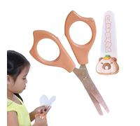 WJnflQN Children's Scissors, Cute Capybara Scissors, Cartoon Capybara Safety Scissors with Round, Small Cutting Pruning Accessories, Multifunctional Children's Activities with a Slip Handle