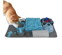 WJnflQN Dog Sniffing Mat, Square Sniff Pad, Sniffing Blanket Digging Mat with 10 Training Element Dog Feeding Pad Interactive for Large Medium Small Dogs