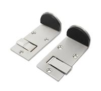 WJnflQN Door Stoppers - No-Punch Floor Door Stoppers - Anti-Collision Foldable Doorstop with Rubber Bumper, Wall Protector Bottom for Kitchens Bathrooms Restaurants Offices