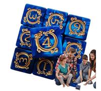 WJnflQN Dragon Pattern Polyhedral Dice Set | 10 Creative Dragon Pattern Dice for Role Playing Game Office and Adults Decor