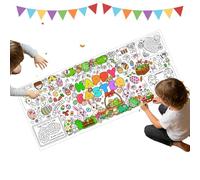 WJnflQN Easter Giant Coloring Poster | 30 X 72 Inch Waterproof Large Decoration,Coloring Roll Poster | for Easter Fall Holiday Family Gathering Friendsgiving Party Activity Classroom Craft Artist