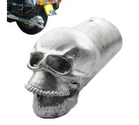 WJnflQN Exhaust Pipe Decoration,Skull Design Muffler Exhaust Tip | Cool Muffler Ornament Against Dust Rain Rocks for Tractor Truck Trailer Motorcycle