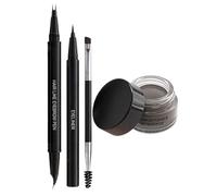 WJnflQN Eye Brow Pencil - Waterproof Precision Double-Ended,Women Eyebrow Makeup Definer Set | for Ladies Girls Daily Commuting Work Gym Outdoor Sports