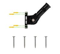 WJnflQN Flagpole Holder, Metal Flagpole Holder, Adjustable, Rustproof Holder with 2.5 cm Inner Diameter for Sports Events, Beach House, Holidays