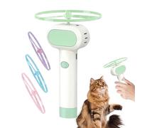 WJnflQN Flying Cat Toy 4 Glow Propellers Rechargeable Funny Spinners