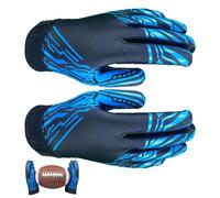 WJnflQN Football Receiver Gloves, Football Gloves | Wide Receiver Gloves Tights 2 Pieces - Stick Sports Reception Mitts Football Gloves for Youth and Adults