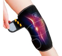 WJnflQN Heated Knee Brace, Knee Massager with 3-Step Temp Adjustment, Rechargeable Wraps for Knee Shoulder Elbow, Leg Massager Soothes Muscles