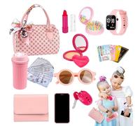 WJnflQN Little Girls Play Pouch, Toy Pouch with Accessories, Accessories Costume Princess Game and Play Shadow for Girls