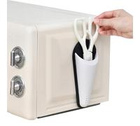 WJnflQN Magnetic Kitchen Shear Holder | Draining Holes Design Scissor Holder with Magnetic Adsorption - Detachable Scissor Holder for Home Refrigerator