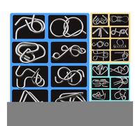 WJnflQN Metal Puzzles for Kids, Brain Teasers for Adults Puzzles | Chinese Ring Trick Toy, Classroom Reward for Family Youth Boys Kid Son Teens Children Women Daughter Men