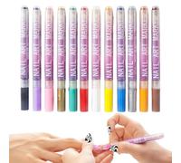 WJnflQN Nail Doodle Pens - 12 Colors Quick Dry Manicure Tools | Nail Drawing Doodle Marker Set - for Home Salon Party Travel Photoshoot Wedding Practice Dating Daily Holidays Birthday Girls Women