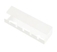 WJnflQN No Drill Cable Management, Cable Organiser Under Desk, Under Desk Cable Organiser Tray, Under-Desk Wire Organiser, Computer Cable Tray for Home, Study