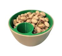 WJnflQN Nut Bowl for Snacks, 2 in 1 Bowl Organizer for Snacks and Dried Fruits, Decorative Serving Dish Storage Organizer with Shell Container for Cinema Parties and Parties