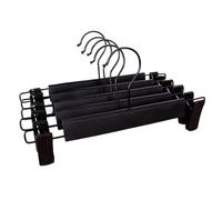 WJnflQN Pant Hangers With Clips - 5X Strong Non-Tracking Frosted Pants Rack Clip,Pants And Skirt Hangers Space-Saving With A 360-Degree Rotatable Hook For Trousers, Jeans, Shorts, Skirts, Coats