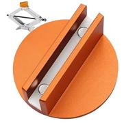 WJnflQN Pinch Weld Jack Adapter,Grooved Frame Rail Adapter - Magnetic Jack Pad Aluminum Slotted Puck Pinch Weld Frame Rail for Car