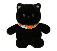 WJnflQN Plush Cat with Removable Bib 15.75in Stuffed Soft Sitting Toy