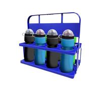 WJnflQN Portable Beer Rack, Beer Basket, Portable Box Drink Carrier - Reusable 8 Pack Beer Carrier, Foldable Serving and Storage Boxes, Drink Holder for Large Cups, blue, see description, See