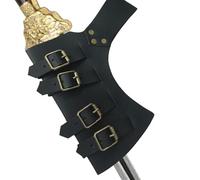 WJnflQN Saber Holster - Adjustable PU Leather Sabre Case - Long Belt Sheath | Adult Costume Accessory